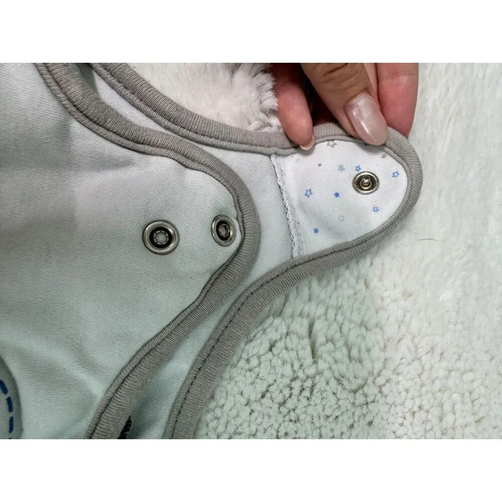 Nested Bean Zen Sack Classic Baby Sleep Sack White Blue Stars Chick 0-6M